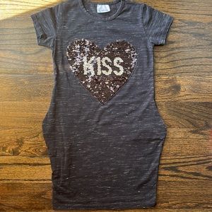 Short Sleeve Double Side Sequin Dress